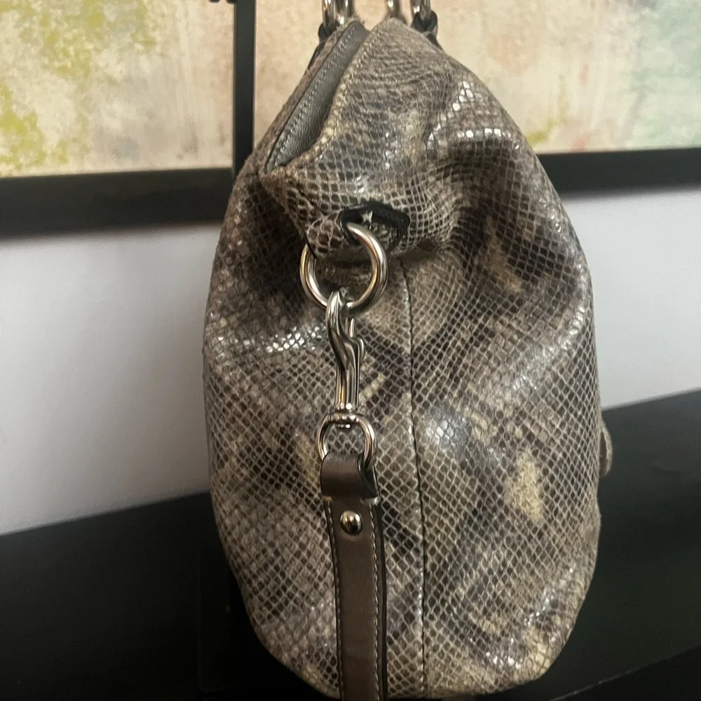 Coach Campbell Exotic Leather Large Satchel